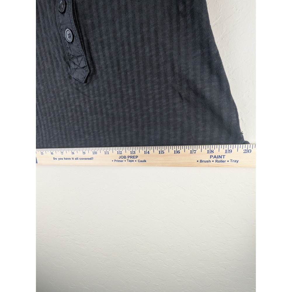 Aerie Womens Sleeveless Henley Tank Top Washed Charcoal Gray Ribbed Small NWT - Picture 3 of 7